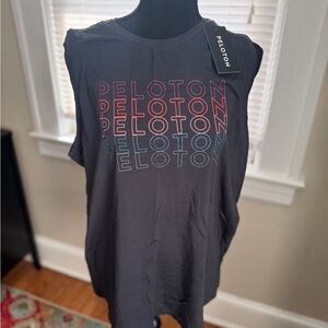 Peloton Women's Black Sleeveless Top